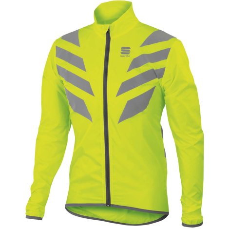 Sportful - Reflex Jacket - Veste de cyclisme taille L, vert/jaune