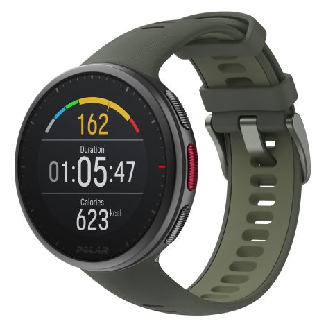 Image of Polar Vantage V2 GPS Sports Watch With Heart Rate Monitor - Green / M/L