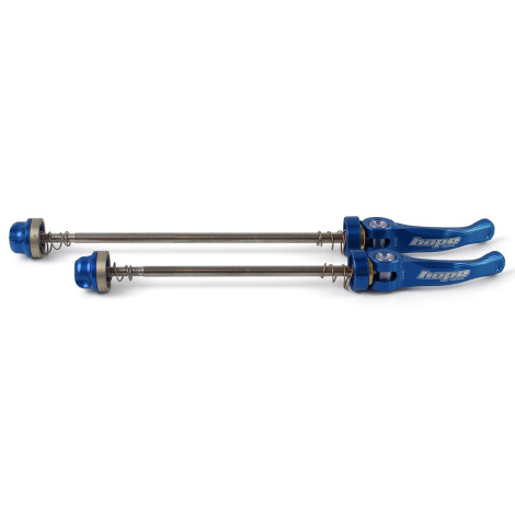 Image of Hope Quick Release MTB Steel Skewers (Pair) - Blue - 100mm & 135mm, Blue