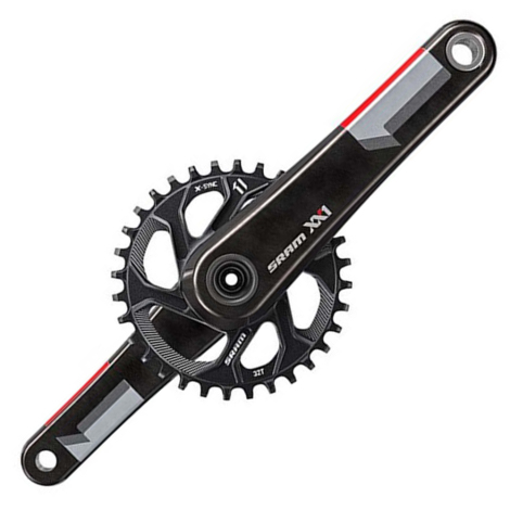 Sram XX1 Crankset with Chainring - Black / Red / 32 / 170mm / 11 Speed / GXP / 156mm Q-Factor