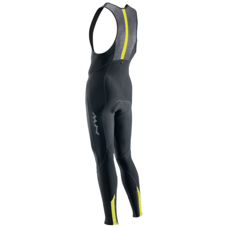 Northwave Active Colourway Bib Tights - Black / Yellow / XLarge