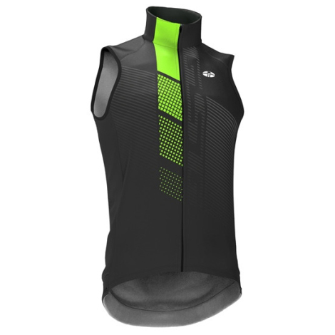 GSG Flanders Pro Cycling Gilet - Black / Green / Medium