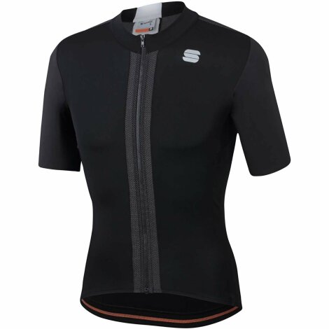 Sportful Strike Short Sleeve Cycling Jersey - Black / White / 3XLarge