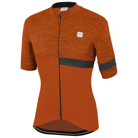 Sportful Giara Short Sleeve Cycling Jersey - Sienna / Large