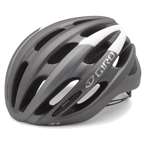 Image of Giro Foray Road Bike Helmet - Matt Titanium / White / Medium / 55cm / 59cm