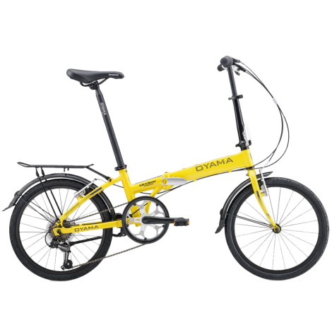 Image of Oyama Skyline M300 Folding Bike - Yellow
