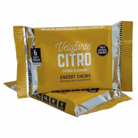 Image of Veloforte Citro Energy Chews in Orange | Rutland Cycling