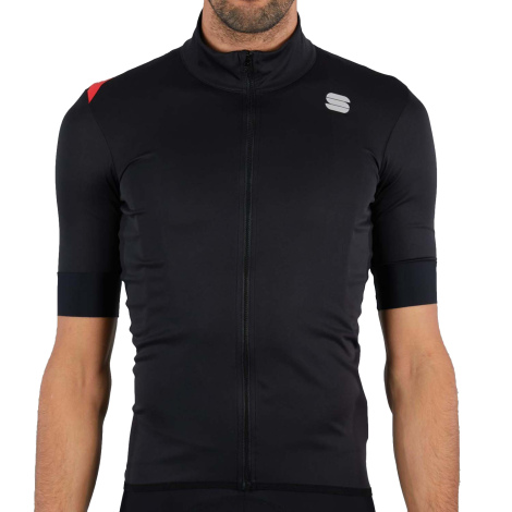 Image of Sportful Fiandre Light NoRain Short Sleeve Cycling Jacket - SS21 - Black / 3XLarge