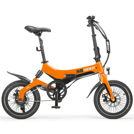 Image of MiRiDER One Folding E-Bike - 2021 - Orange / Black
