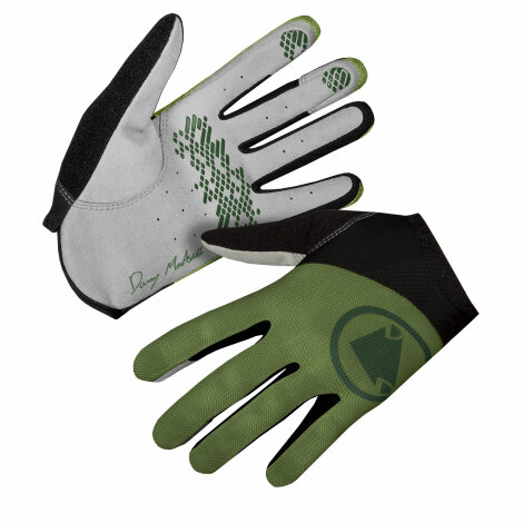 Image of Endura Hummvee Lite Icon Cycling Gloves - Olive Green / Medium