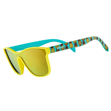 Image of Goodr Tropical VRG Sunglasses - How Do You Like Them Pineapples? / Mirror Lens