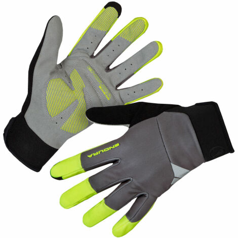 Image of Endura Windchill Gloves - Hi Vis Yellow / 2XLarge