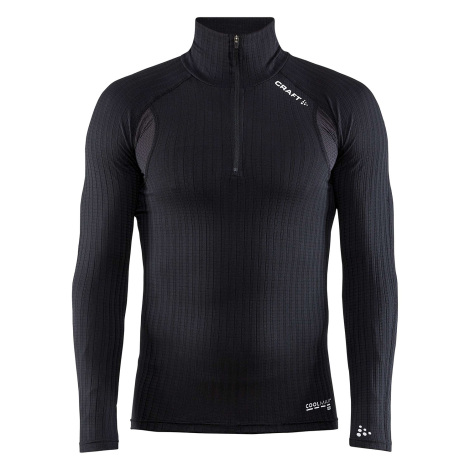 Image of Craft Active Extreme X Zip LS M Base Layer - Black / Small