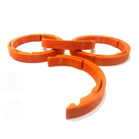 Image of Profin Fox Float X2 Volume Spacers - Pack Of 3 - Orange / Pack Of 3