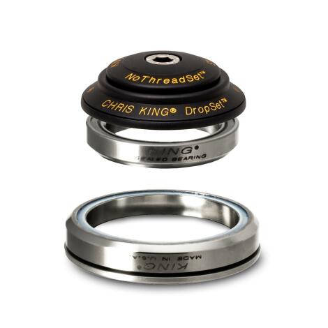 Image of Chris King Dropset 2 Integrated Headset - Black / Gold / Integrated