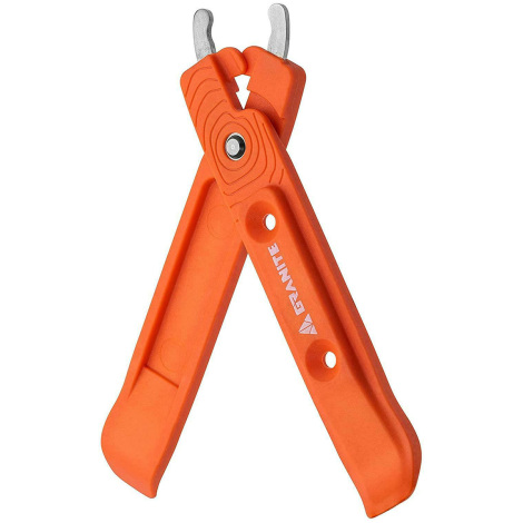 Image of Granite Talon Tyre Levers With Chain Link Tips - Orange / Tyre Levers