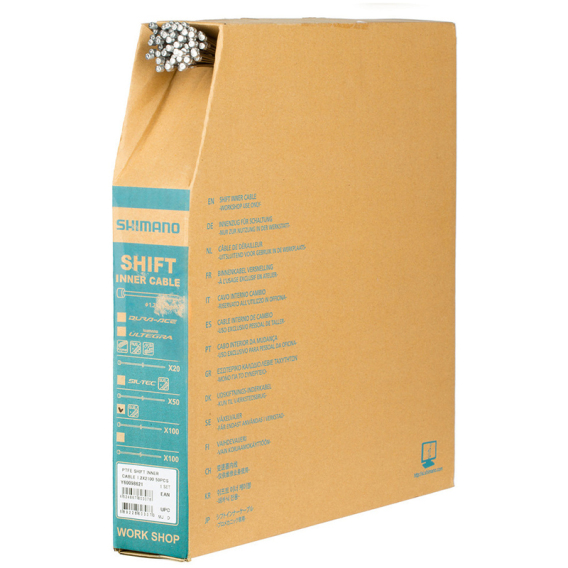 Shimano Road / MTB Steel Inner Gear Cable Box Of 100 Cables Merlin