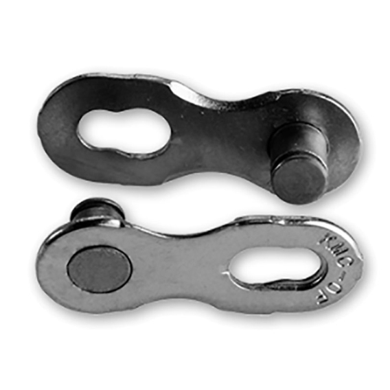 KMC Missing Link 10X – 2 Paia Di Maglie Rapide Riutilizzabili Per Catena 10 Velocità (Argento)