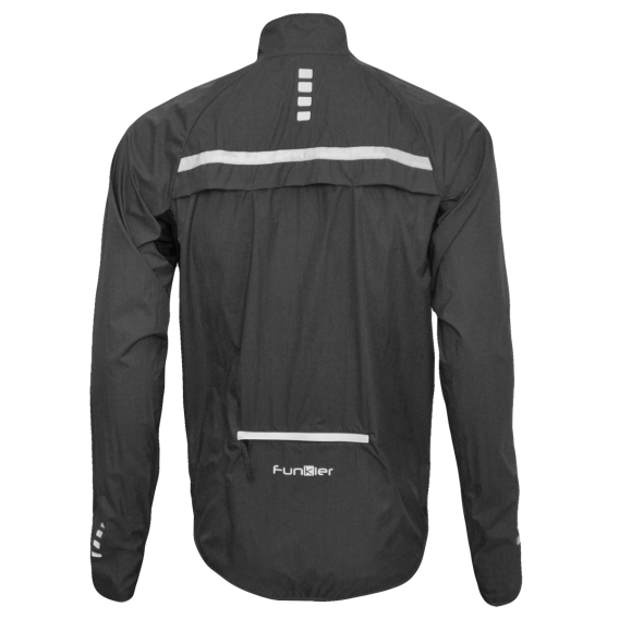 Funkier DryRide PRO Giacca Da Ciclismo Uomo Trasparente, Impermeabile E Antivento, Taglia M, Con Pannelli In Rete E Tasca, Ripiegabile - 3