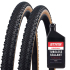 Schwalbe G-One Bite TLE Folding Gravel Tyres With Stans 500ml Tubeless Sealant - Pair