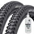 Continental Argotal Enduro Soft TR Folding MTB Tyres 27.5" With Peatys Holeshot Tubeless Sealant - Pair