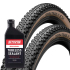 Continental Terra Trail ShieldWall TR Folding Gravel Tyres With Stans 500ml Tubeless Sealant - Pair