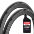 Pirelli P Zero Race Nero TLR Folding Road Tyre With Stans 500ml Tubeless Sealant - Pair