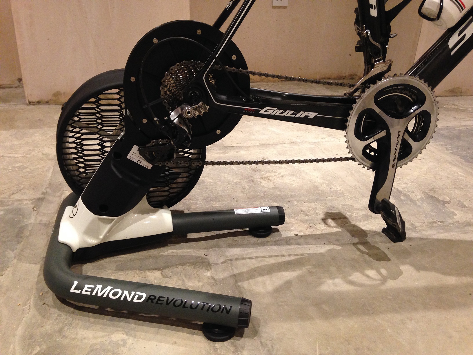 lemond revolution trainer bike mounted