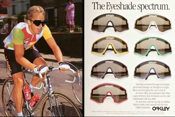 Oakley Eyeshade advert greg lemond