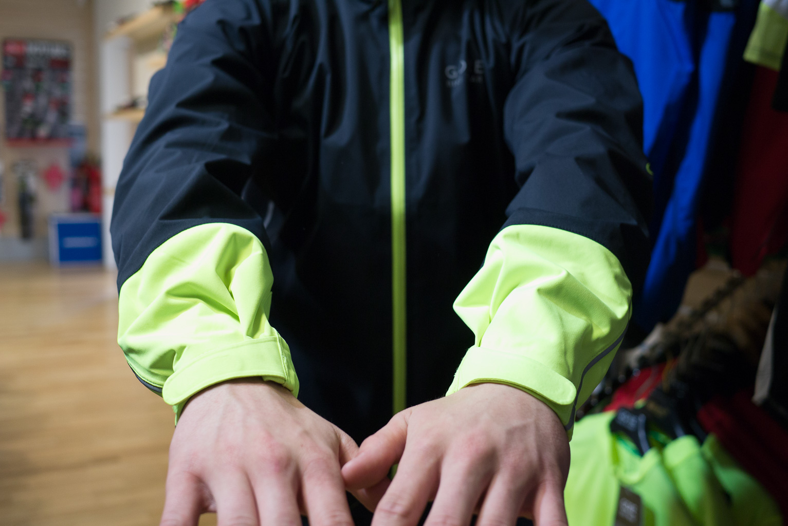 gore power active shell jacket arm length